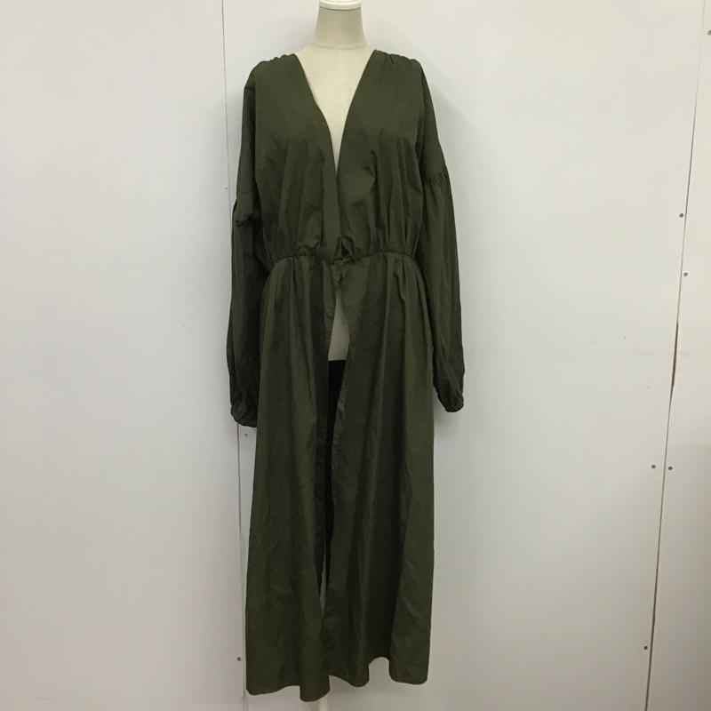 マウジー MOUSSY ワンピース ロングスカート 010AAT30-7720 CACHE COEUR SASH BELTED DRESS　2WAY FREE 無地 カーキ / カーキ /  レディース USED 古着 中古 10088957
