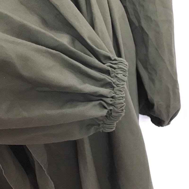 マウジー MOUSSY ワンピース ロングスカート 010AAT30-7720 CACHE COEUR SASH BELTED DRESS　2WAY FREE 無地 カーキ / カーキ /  レディース USED 古着 中古 10088957