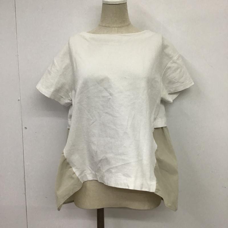 ナノユニバース nano・universe カットソー 半袖 FREE 無地 白 / ホワイト /  レディース USED 古着 中古 10088970