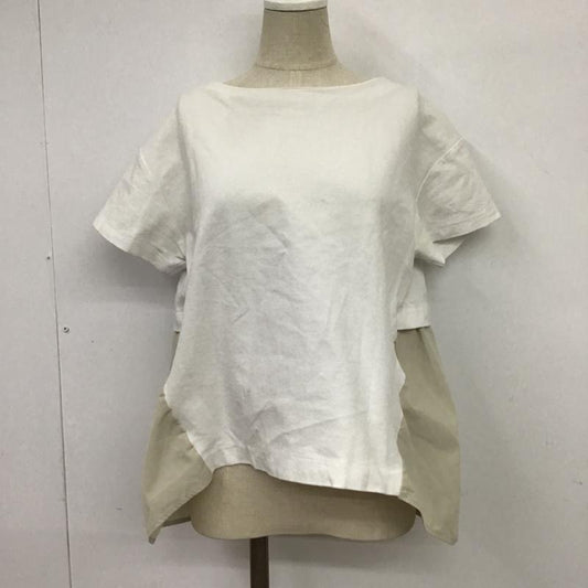 ナノユニバース nano・universe カットソー 半袖 FREE 無地 白 / ホワイト /  レディース USED 古着 中古 10088970