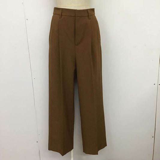 ローリーズファーム LOWRYS FARM パンツ スラックス M 無地 茶 / ブラウン /  レディース USED 古着 中古 10088980