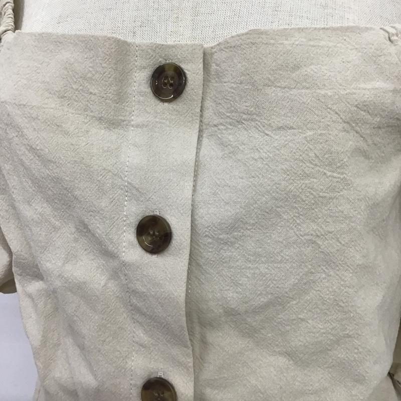 アルシーヴ archives カットソー 半袖 M 無地 ベージュ / ベージュ /  レディース USED 古着 中古 10088990