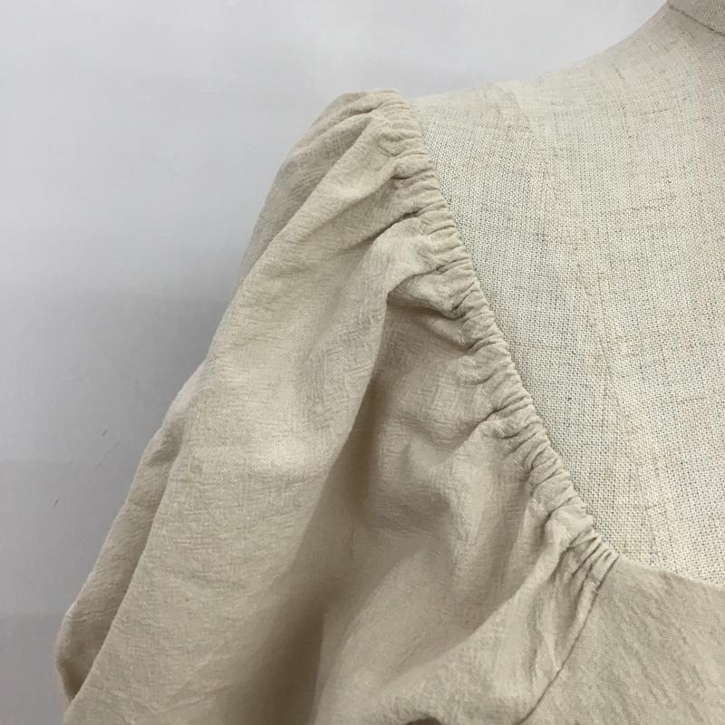 アルシーヴ archives カットソー 半袖 M 無地 ベージュ / ベージュ /  レディース USED 古着 中古 10088990