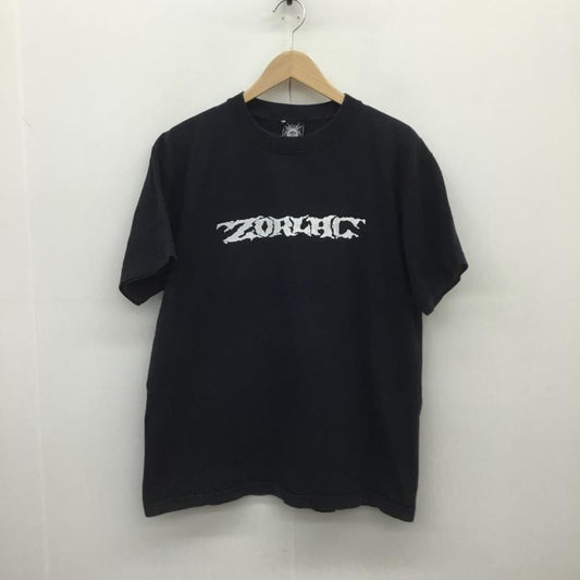ユーズドクロージング used clothes Tシャツ 半袖 ZORLAC ゾーラック Pushead パスヘッド L ロゴ、文字 X キャラクター X プリント 黒 / ブラック /  メンズ USED 古着 中古 10089007