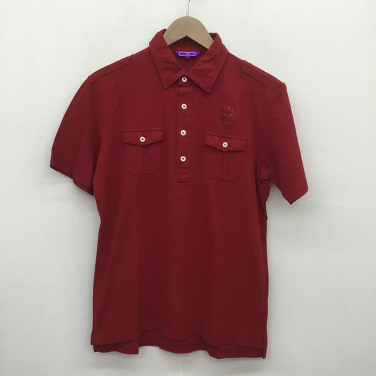 ビームスゴルフ BEAMS GOLF ポロシャツ 半袖 L ワンポイント 赤 / レッド /  メンズ USED 古着 中古 10089019