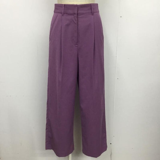ナチュラルビューティーベーシック NATURAL BEAUTY BASIC パンツ スラックス XS 無地 紫 / パープル /  レディース USED 古着 中古 10089037