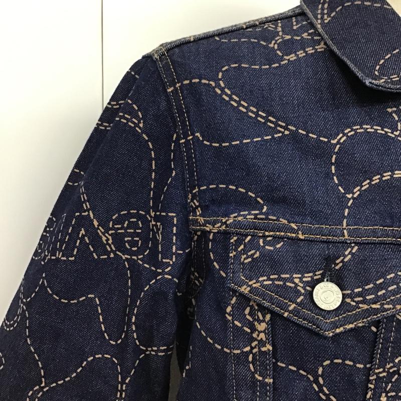 アベイシングエイプ A BATHING APE ジャケット、上着 ジャケット、ブレザー リーバイス CAMO TRUCKER JACKET デニムジャケット XS 総柄 紺 / ネイビー /  メンズ USED 古着 中古 10089060