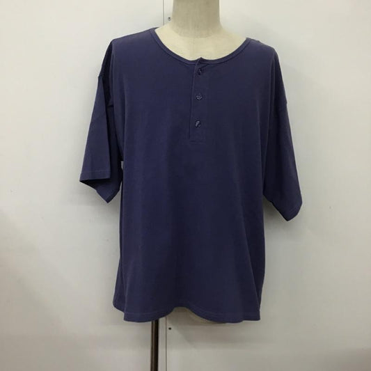 アルテックス ARTEX Tシャツ 半袖 21-071-464-2170-2-0 ヘンリーネック M 無地 紺 / ネイビー /  メンズ USED 古着 中古 10089099