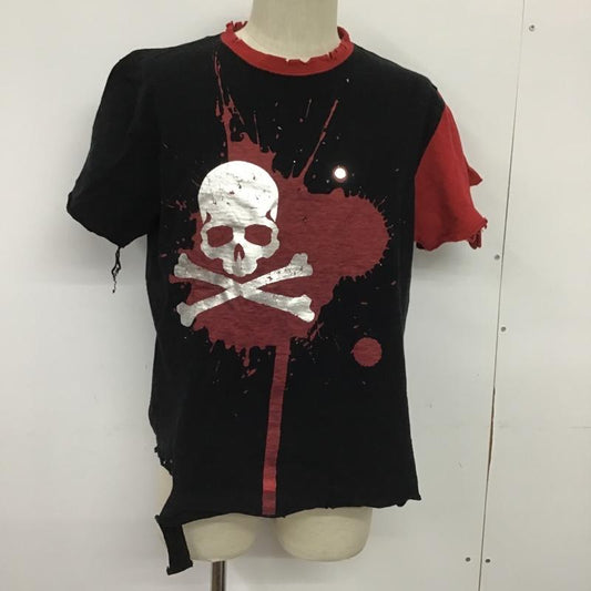 マスターマインド mastermind JAPAN Tシャツ 半袖 YGMS-TS82-028 YOBOSS L スカル 黒 / ブラック / X 赤 / レッド /  メンズ USED 古着 中古 10089123