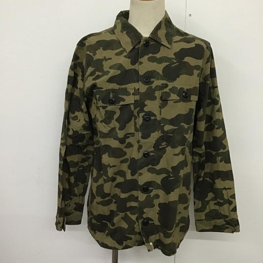 アベイシングエイプ A BATHING APE シャツ、ブラウス 長袖 バックプリント カモフラージュ柄・迷彩 茶 / ブラウン / X ベージュ / ベージュ / X カーキ / カーキ / X ダークブラウン / ダークブラウン /  メンズ USED 古着 中古 10089140