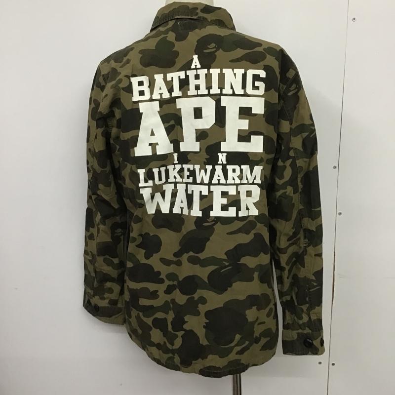 アベイシングエイプ A BATHING APE シャツ、ブラウス 長袖 バックプリント カモフラージュ柄・迷彩 茶 / ブラウン / X ベージュ / ベージュ / X カーキ / カーキ / X ダークブラウン / ダークブラウン /  メンズ USED 古着 中古 10089140