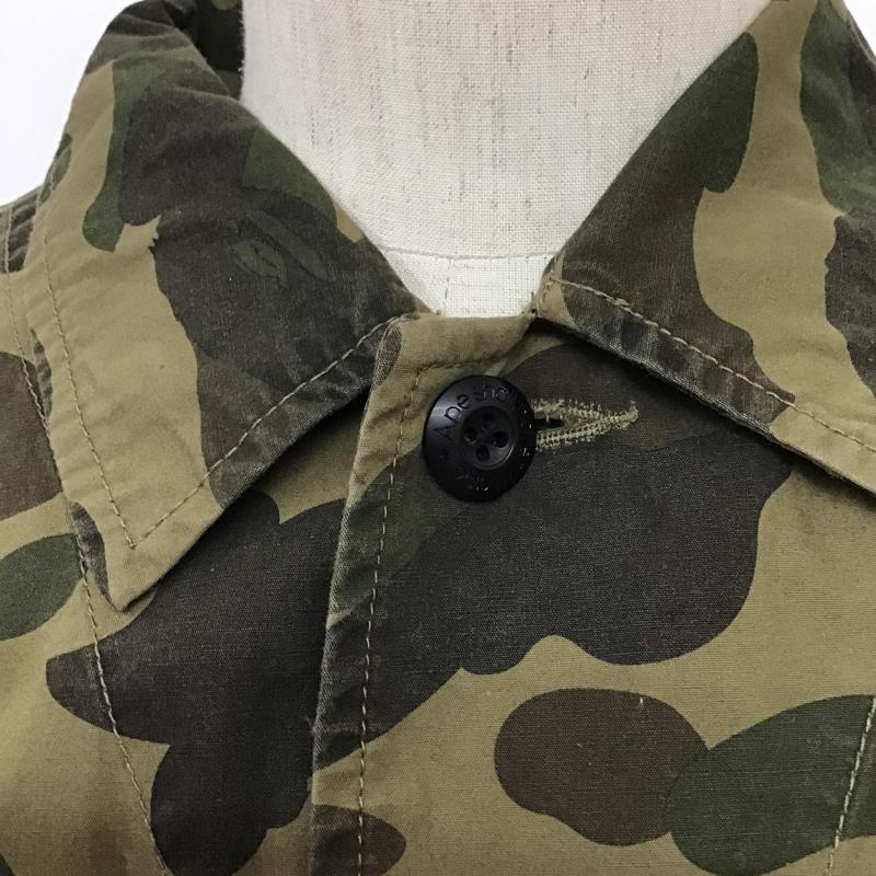 アベイシングエイプ A BATHING APE シャツ、ブラウス 長袖 バックプリント カモフラージュ柄・迷彩 茶 / ブラウン / X ベージュ / ベージュ / X カーキ / カーキ / X ダークブラウン / ダークブラウン /  メンズ USED 古着 中古 10089140