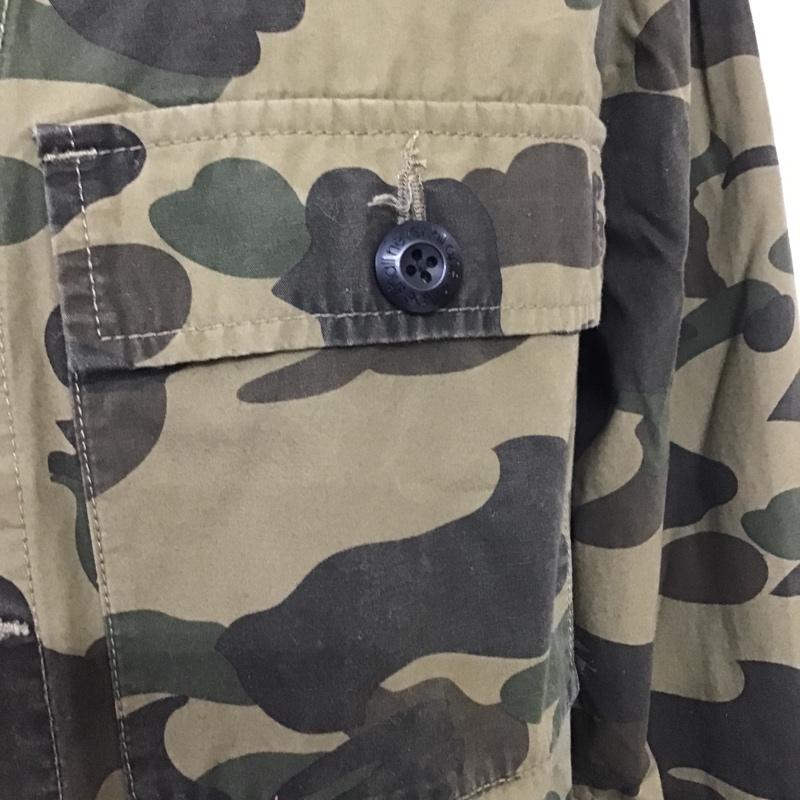 アベイシングエイプ A BATHING APE シャツ、ブラウス 長袖 バックプリント カモフラージュ柄・迷彩 茶 / ブラウン / X ベージュ / ベージュ / X カーキ / カーキ / X ダークブラウン / ダークブラウン /  メンズ USED 古着 中古 10089140