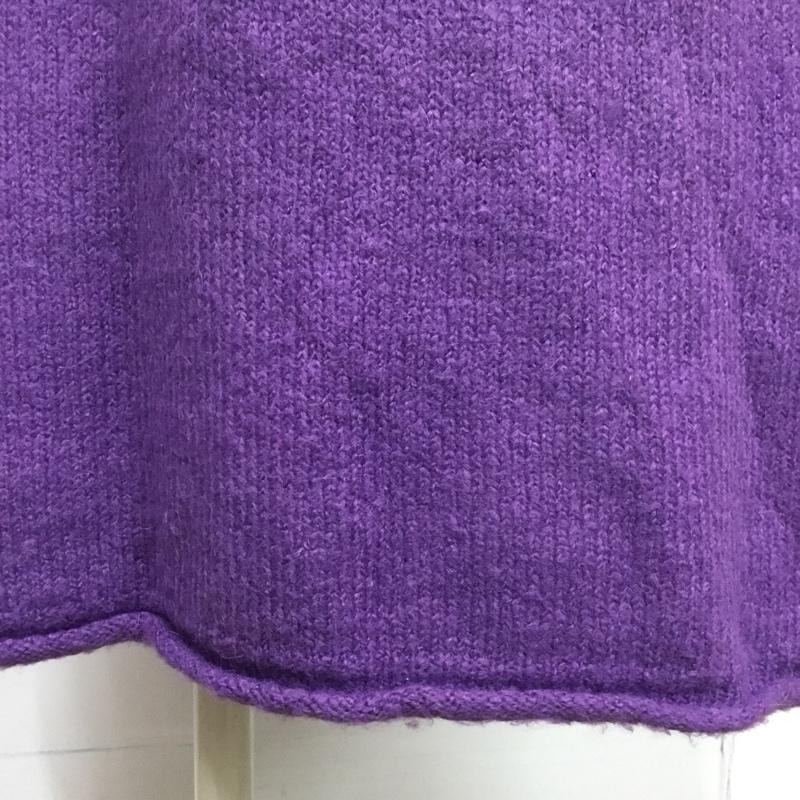 ニコアンド niko and... スカート ロングスカート ニットスカート M 無地 紫 / パープル /  レディース USED 古着 中古 10089198