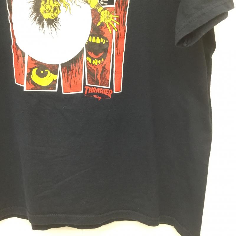 スラッシャー THRASHER Tシャツ 半袖 Pushead L プリント X キャラクター 黒 / ブラック /  メンズ USED 古着 中古 10089202