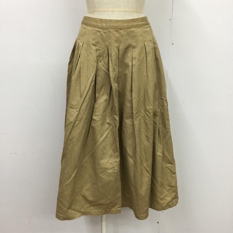 マウジー MOUSSY スカート ロングスカート 0 無地 ベージュ / ベージュ /  レディース USED 古着 中古 10089211