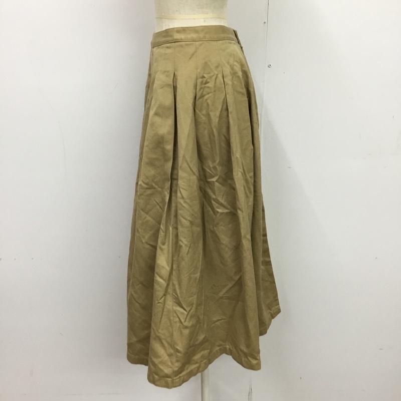 マウジー MOUSSY スカート ロングスカート 0 無地 ベージュ / ベージュ /  レディース USED 古着 中古 10089211