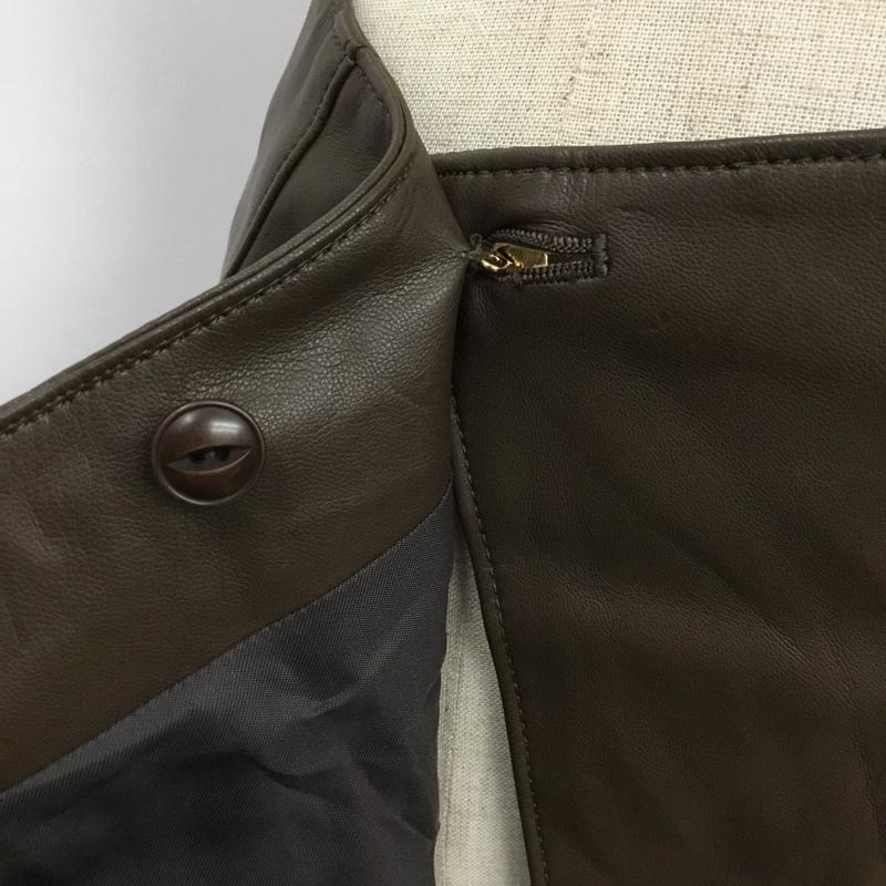 古着 USED スカート ロングスカート 34 無地 茶 / ブラウン /  レディース USED 古着 中古 10089216