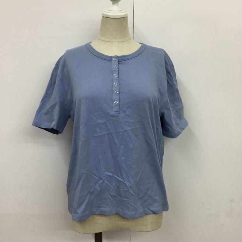 ザラ ZARA カットソー 半袖 L 無地 水色 / ライトブルー /  レディース USED 古着 中古 10089235