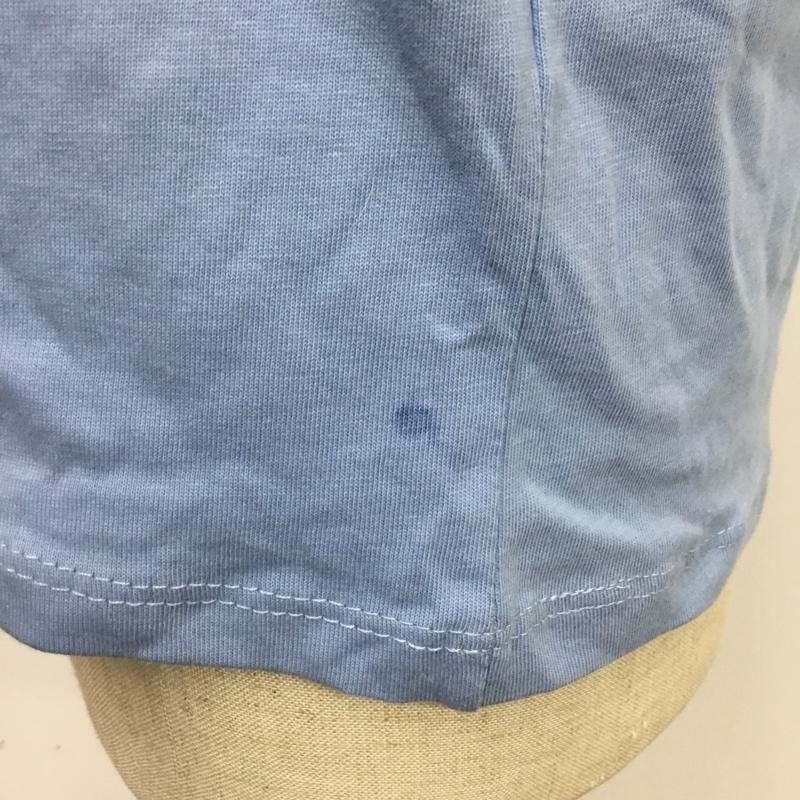 ザラ ZARA カットソー 半袖 L 無地 水色 / ライトブルー /  レディース USED 古着 中古 10089235