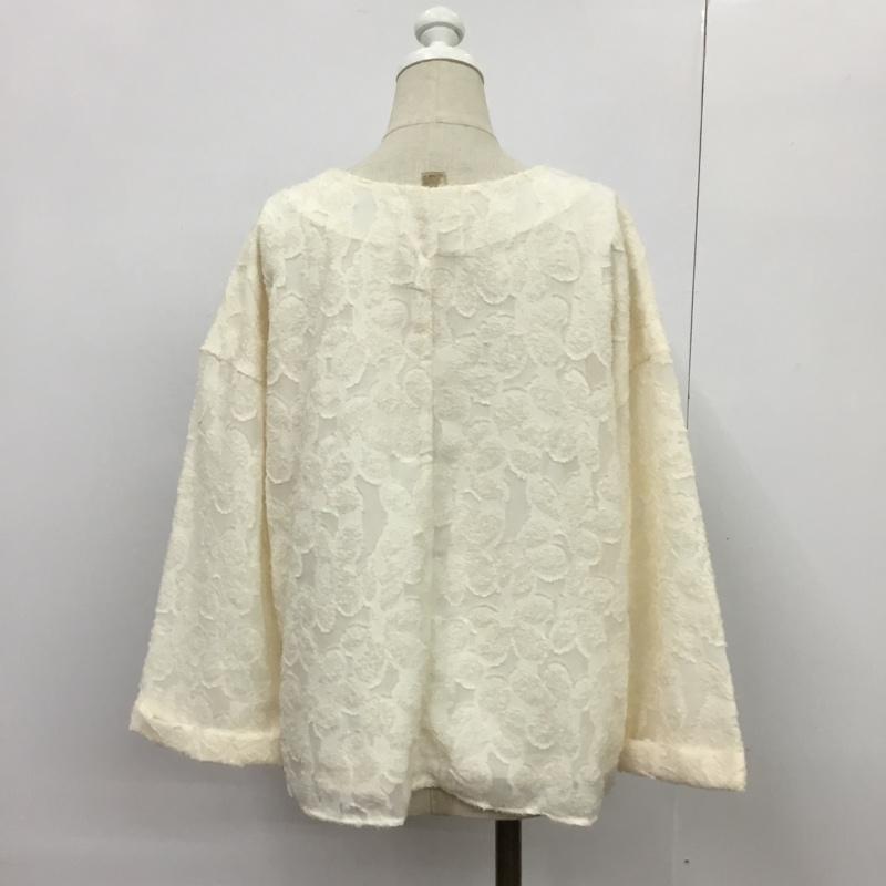 グローバルワーク GLOBAL WORK カットソー 七分袖 L 無地 白 / ホワイト /  レディース USED 古着 中古 10089236