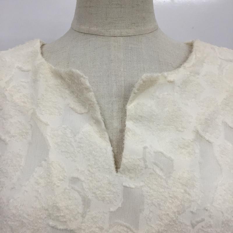 グローバルワーク GLOBAL WORK カットソー 七分袖 L 無地 白 / ホワイト /  レディース USED 古着 中古 10089236