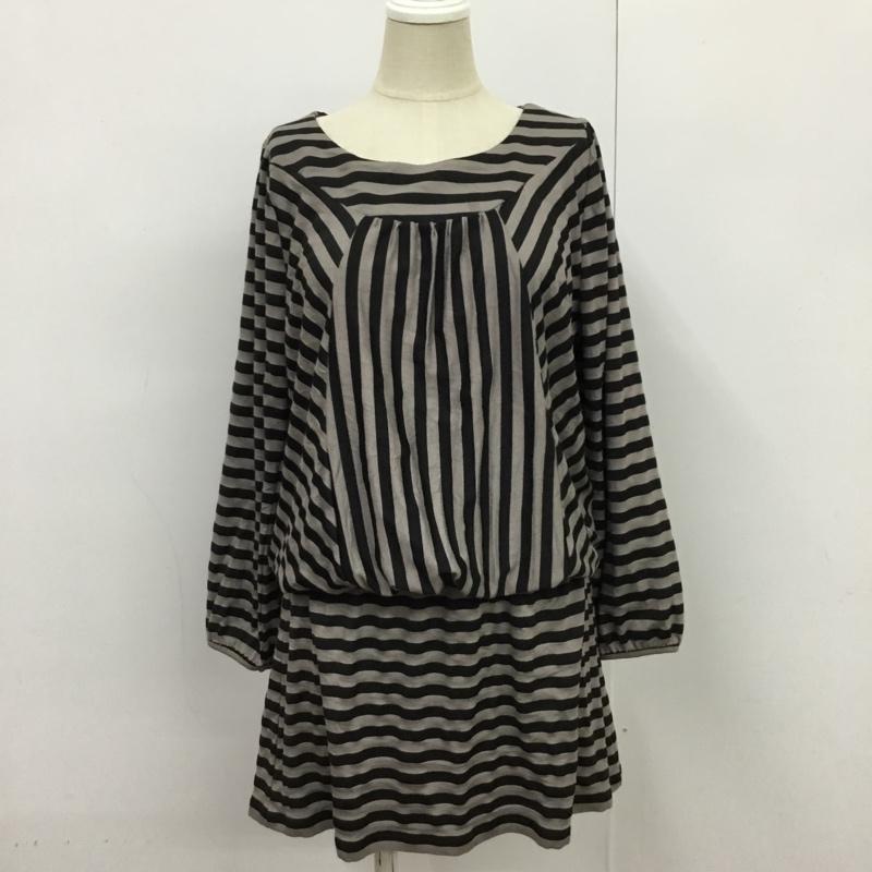 ナチュラルビューティーベーシック NATURAL BEAUTY BASIC ワンピース ミニスカート M ボーダー柄 マルチカラー / マルチカラー /  レディース USED 古着 中古 10089244