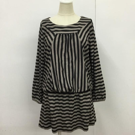 ナチュラルビューティーベーシック NATURAL BEAUTY BASIC ワンピース ミニスカート M ボーダー柄 マルチカラー / マルチカラー /  レディース USED 古着 中古 10089244