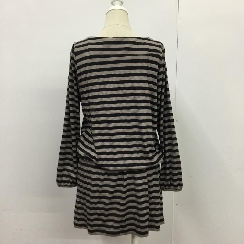 ナチュラルビューティーベーシック NATURAL BEAUTY BASIC ワンピース ミニスカート M ボーダー柄 マルチカラー / マルチカラー /  レディース USED 古着 中古 10089244
