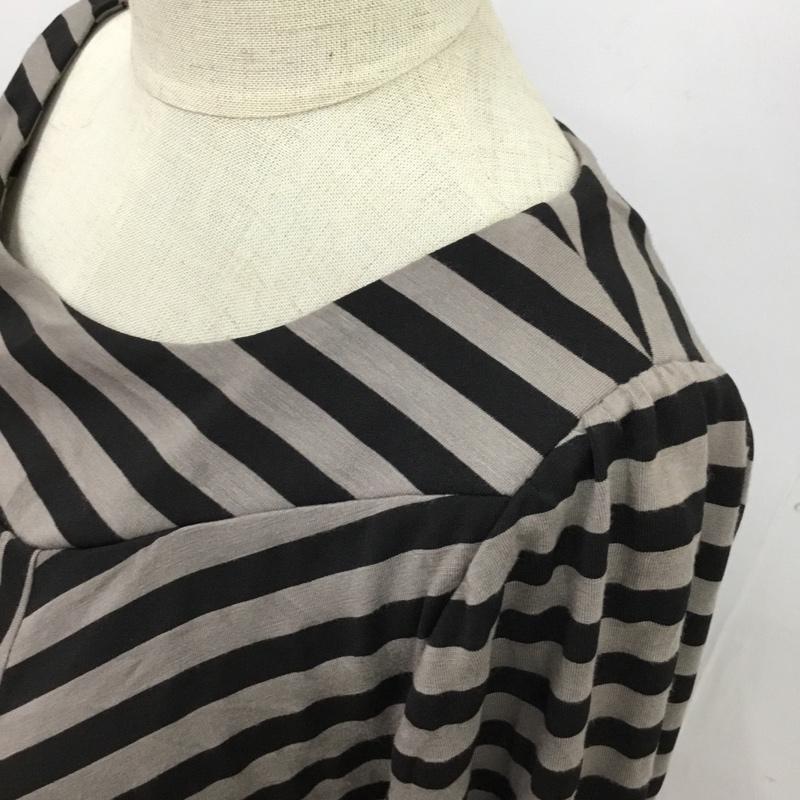 ナチュラルビューティーベーシック NATURAL BEAUTY BASIC ワンピース ミニスカート M ボーダー柄 マルチカラー / マルチカラー /  レディース USED 古着 中古 10089244