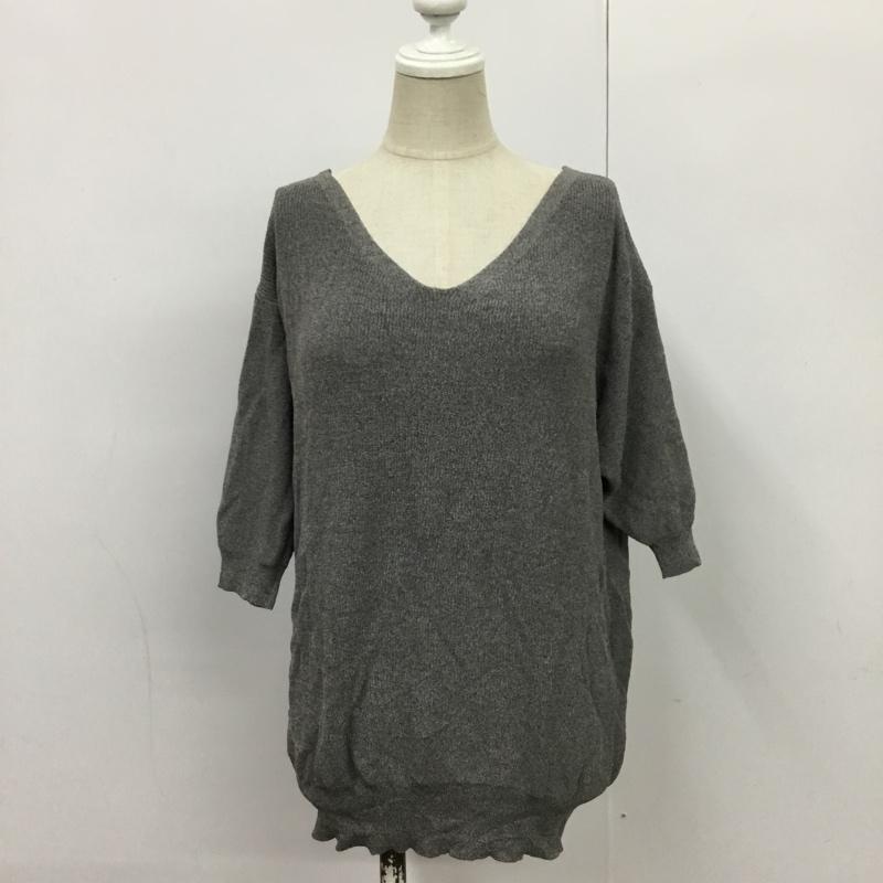 スタディオクリップ studio CLIP カットソー 半袖 タグ付 L 無地 灰 / グレー /  レディース USED 古着 中古 10089245