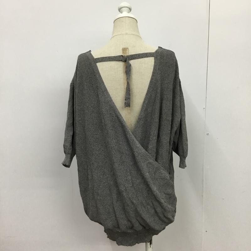 スタディオクリップ studio CLIP カットソー 半袖 タグ付 L 無地 灰 / グレー /  レディース USED 古着 中古 10089245