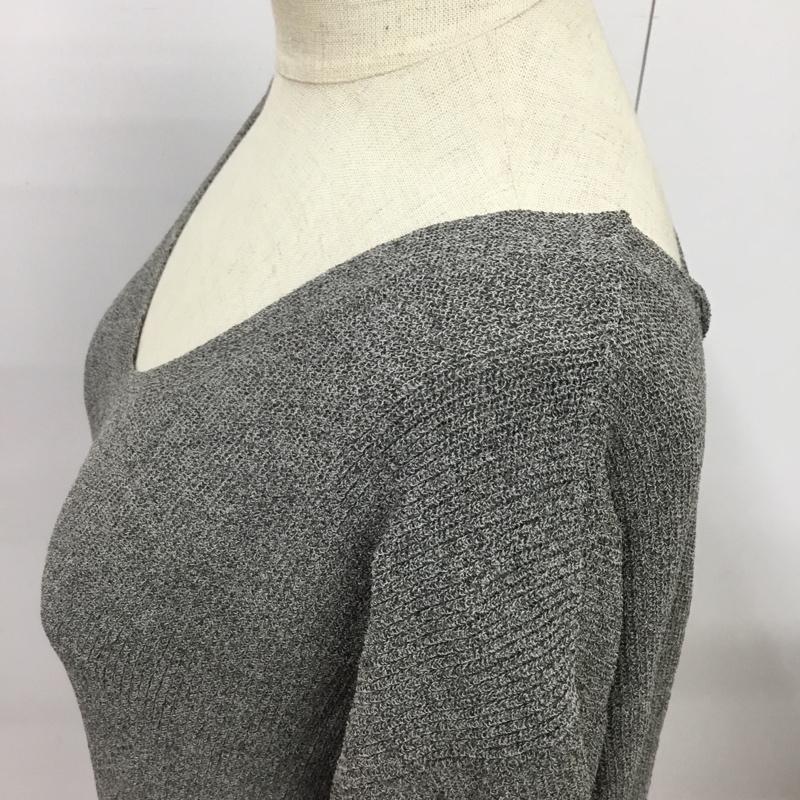 スタディオクリップ studio CLIP カットソー 半袖 タグ付 L 無地 灰 / グレー /  レディース USED 古着 中古 10089245