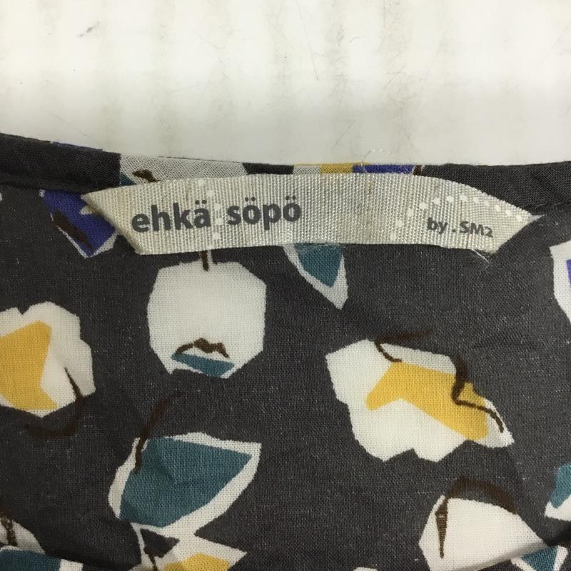 エヘカソポ ehka sopo ワンピース ひざ丈スカート M 総柄 マルチカラー / マルチカラー /  レディース USED 古着 中古 10089252