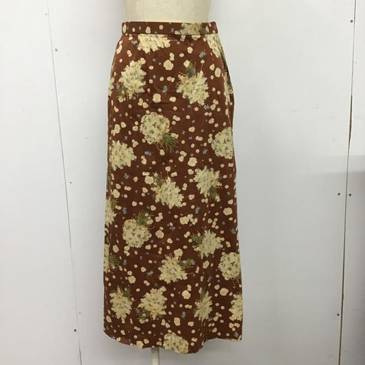 ピンクハウス PINK HOUSE スカート ロングスカート P011ZUAL49 M 花柄 茶 / ブラウン /  レディース USED 古着 中古 10089304