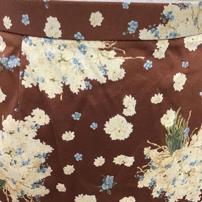 ピンクハウス PINK HOUSE スカート ロングスカート P011ZUAL49 M 花柄 茶 / ブラウン /  レディース USED 古着 中古 10089304