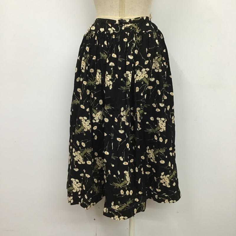 ピンクハウス PINK HOUSE スカート ロングスカート P0114FS05 花柄 黒 / ブラック /  レディース USED 古着 中古 10089305