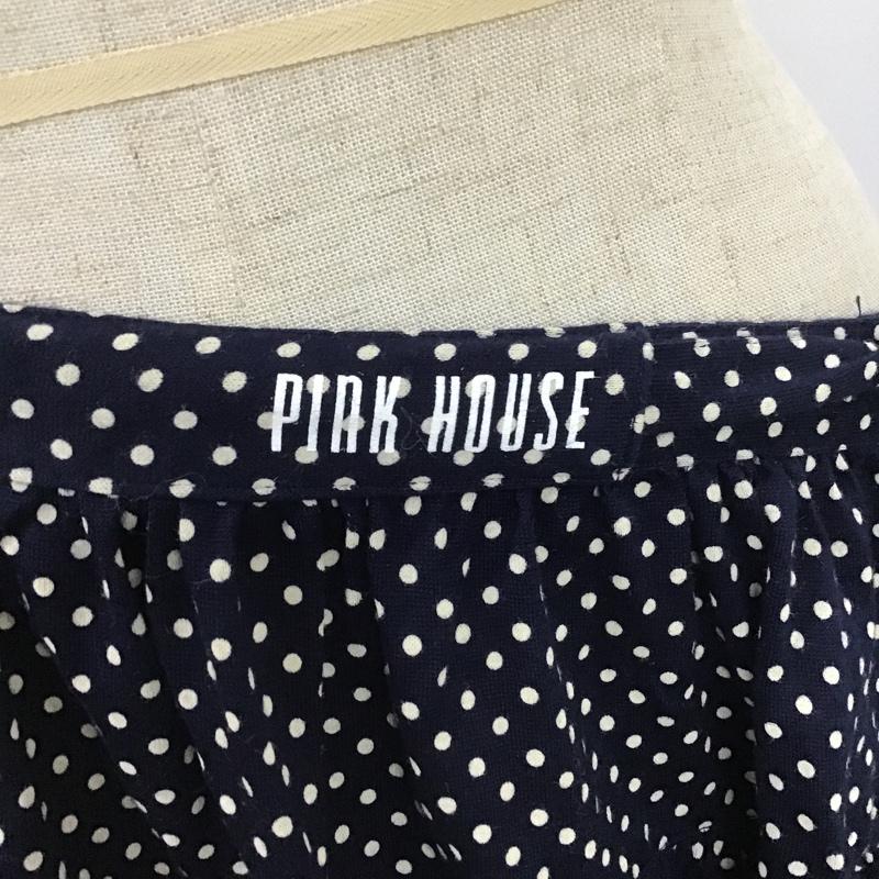 ピンクハウス PINK HOUSE スカート ロングスカート P0152UAL50 水玉 ドット 紺 / ネイビー / X 白 / ホワイト /  レディース USED 古着 中古 10089306