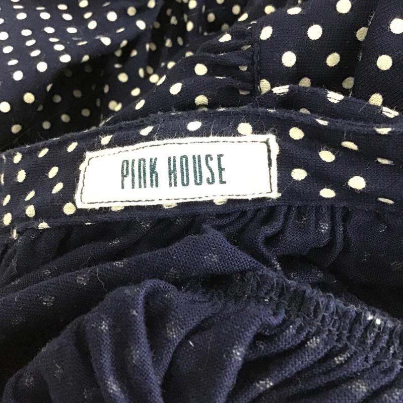 ピンクハウス PINK HOUSE スカート ロングスカート P0152UAL50 水玉 ドット 紺 / ネイビー / X 白 / ホワイト /  レディース USED 古着 中古 10089306