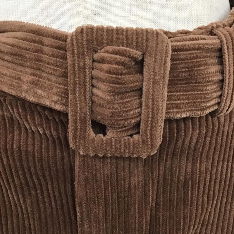 ザラティーアールエフ ZARA TRF スカート ロングスカート 7901 950 700 コーデュロイ ベルト付き XS 無地 茶 / ブラウン /  レディース USED 古着 中古 10089364