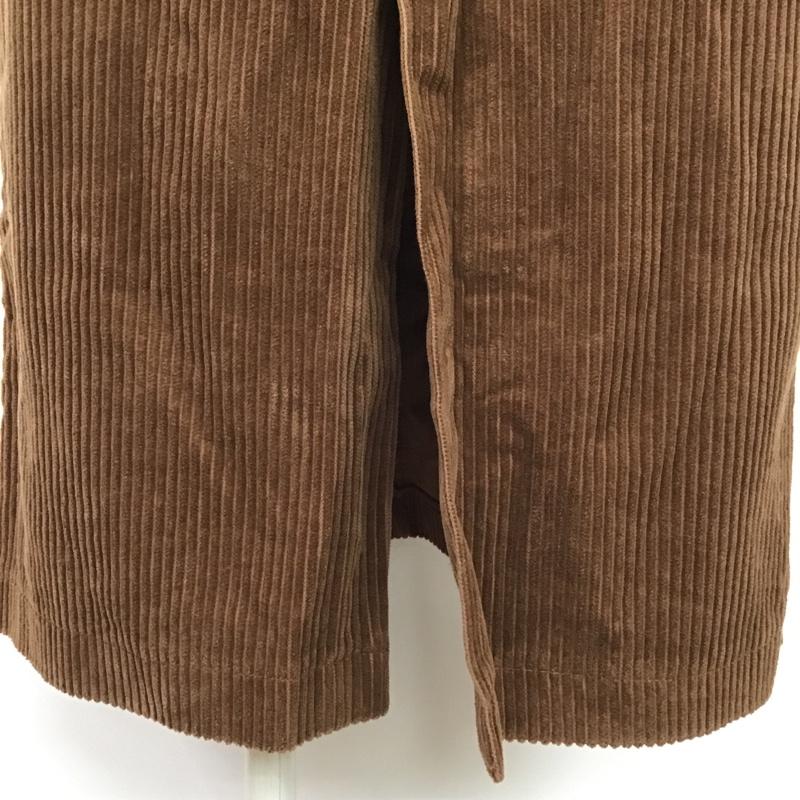 ザラティーアールエフ ZARA TRF スカート ロングスカート 7901 950 700 コーデュロイ ベルト付き XS 無地 茶 / ブラウン /  レディース USED 古着 中古 10089364