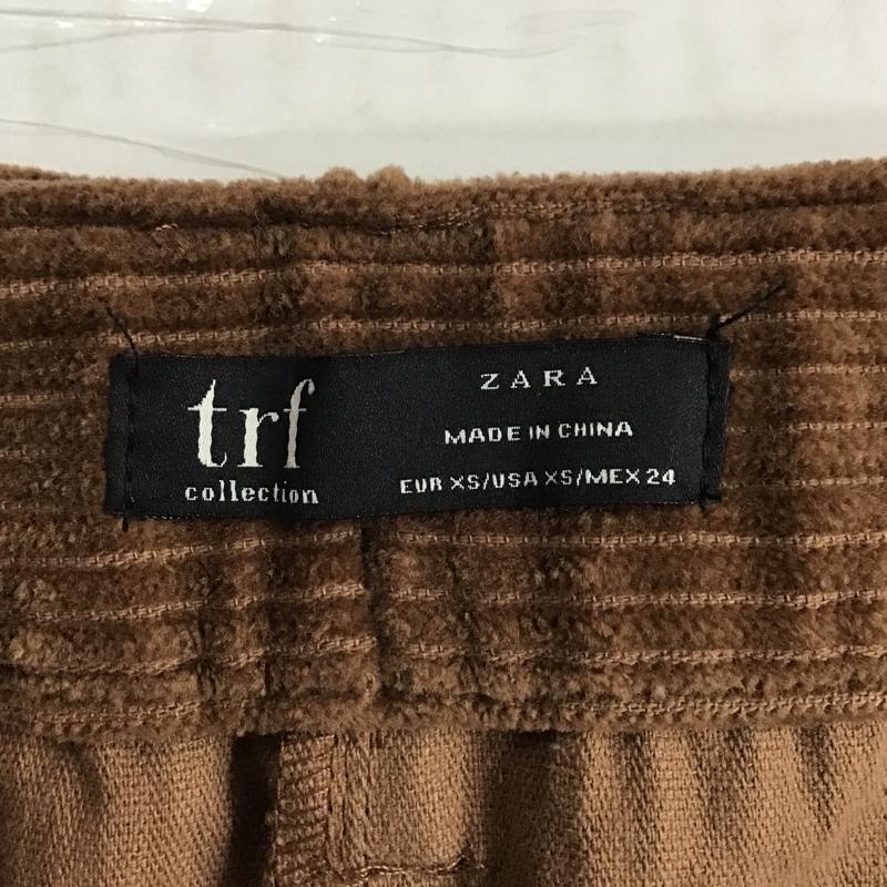 ザラティーアールエフ ZARA TRF スカート ロングスカート 7901 950 700 コーデュロイ ベルト付き XS 無地 茶 / ブラウン /  レディース USED 古着 中古 10089364