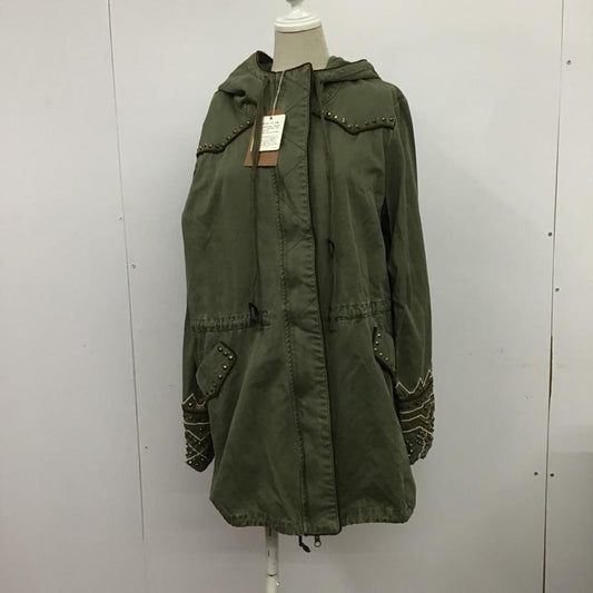 アングリッド Ungrid ジャケット、上着 ジャケット、ブレザー 111330009001 モッズコート ミリタリー スタッズ タグ付き M 無地 カーキ / カーキ /  レディース USED 古着 中古 10089397