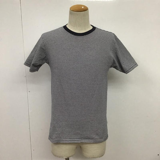 ユニフォームエクスペリメント uniform experiment Tシャツ 半袖 UE-90056 バックプリント 3 ボーダー柄 白 / ホワイト / X 紺 / ネイビー /  メンズ USED 古着 中古 10089412