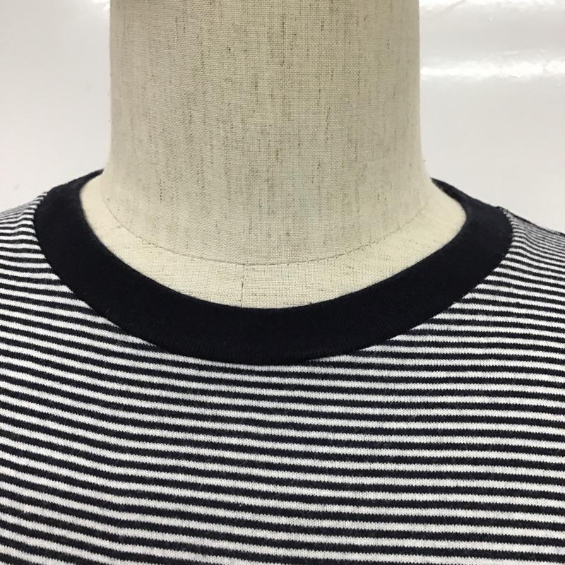 ユニフォームエクスペリメント uniform experiment Tシャツ 半袖 UE-90056 バックプリント 3 ボーダー柄 白 / ホワイト / X 紺 / ネイビー /  メンズ USED 古着 中古 10089412