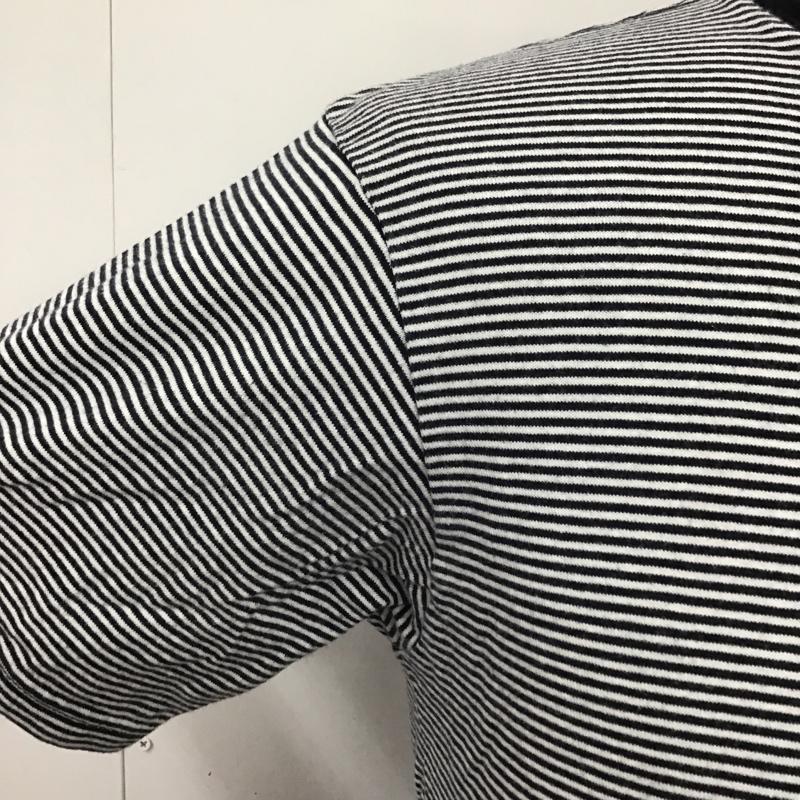 ユニフォームエクスペリメント uniform experiment Tシャツ 半袖 UE-90056 バックプリント 3 ボーダー柄 白 / ホワイト / X 紺 / ネイビー /  メンズ USED 古着 中古 10089412
