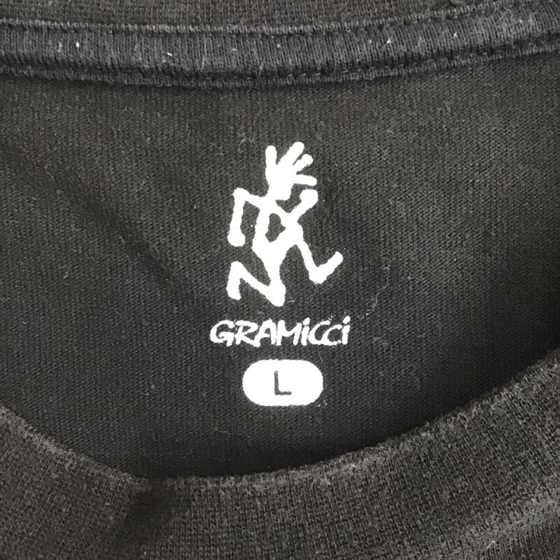 グラミチ GRAMICCI Tシャツ 半袖 GMT-21S1804 L ワンポイント 黒 / ブラック /  メンズ USED 古着 中古 10089424