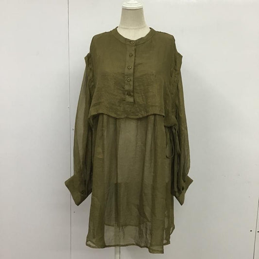 アーカイブ Archive シャツ、ブラウス 長袖 FREE 無地 カーキ / カーキ /  レディース USED 古着 中古 10089452