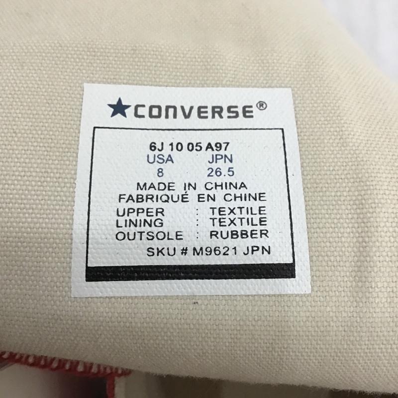 コンバース CONVERSE スニーカー スニーカー M9621 ALL STAR HI 26.5cm タグ付き 26.5cm ロゴ、文字 赤 / レッド /  メンズ USED 古着 中古 10089504