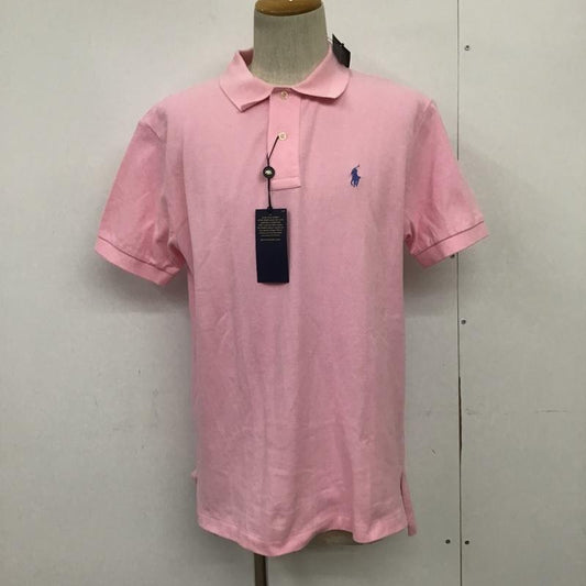 ポロバイラルフローレン Polo by RALPH LAUREN ポロシャツ 半袖 半袖 タグ付き L ワンポイント 桃 / ピンク /  メンズ USED 古着 中古 10089544